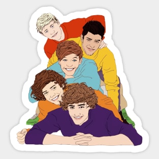 one direction lineart friedship Sticker